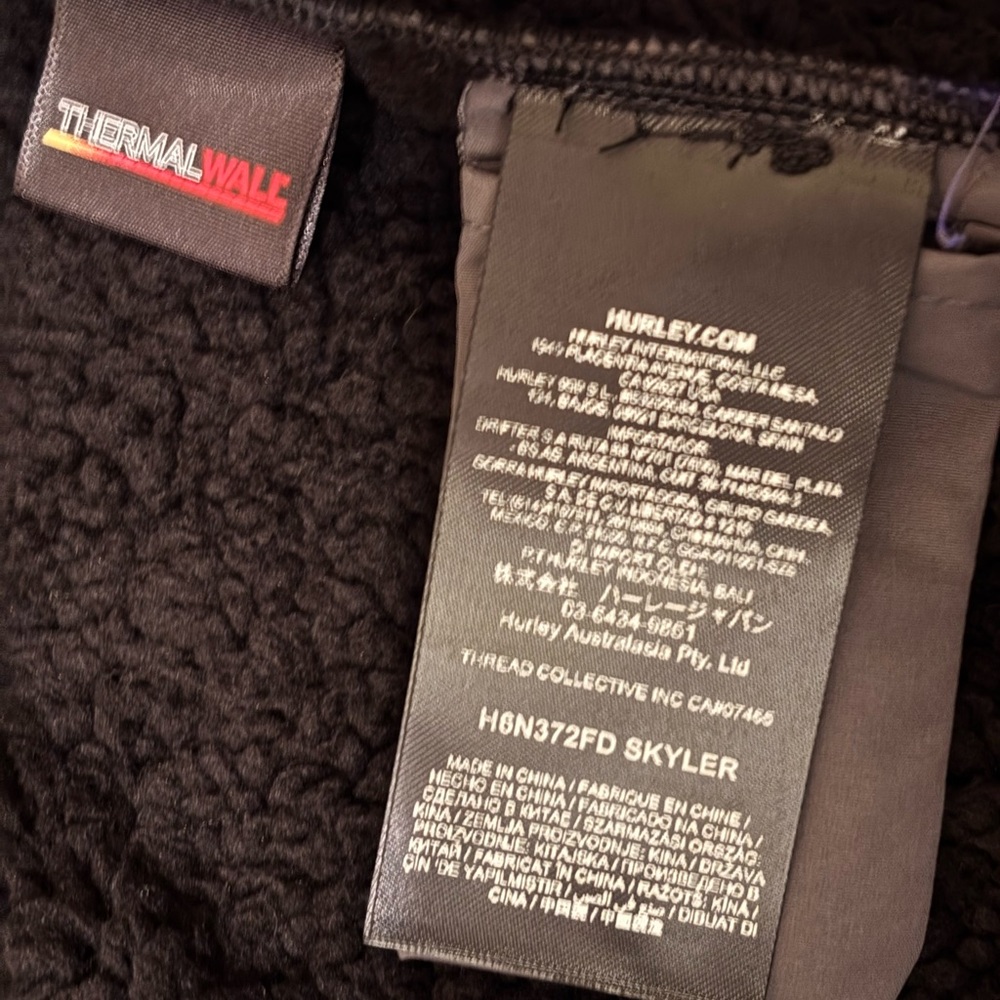 Hurley Gray Bomber Jacket - Picture 7 of 7